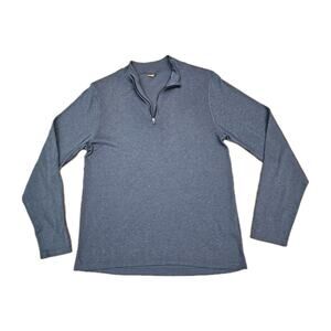 Gordini Lavawool 1/4 Zip Jacket Base Layer Merino Wool Mens Large Gray Shirt